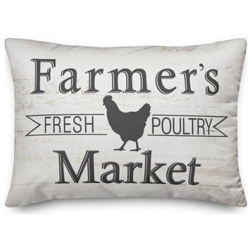 Farmers Market 14x20 Spun Poly Pillow
