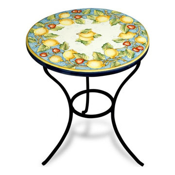 italian handmade & handpainted ceramic table