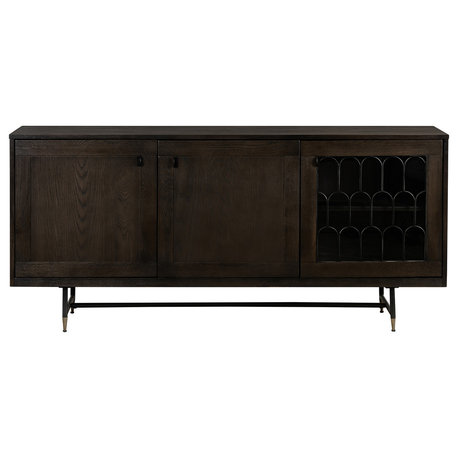 Gatsby Oak and Metal Buffet Cabinet