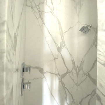 Statuario Venato Porcelain Bath and Shower