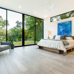 Bedroom - contemporary bedroom idea in Austin