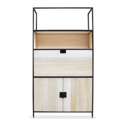 Custom Bleached Oak Bar - Wine And Bar Cabinets
