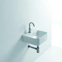 Normal 02C Wall Mounted/Vessel Bathroom Sink 13.8" - Bathroom Sinks
