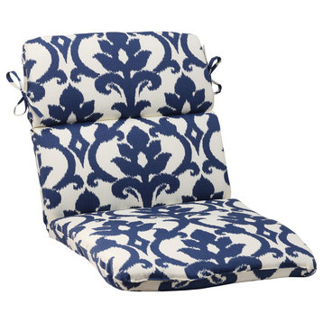 Bosco Navy Rounded Corners Chair Cushion