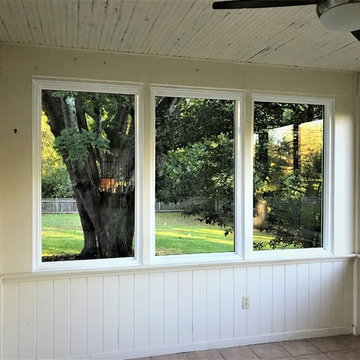Vinyl Window Installation in Sunroom