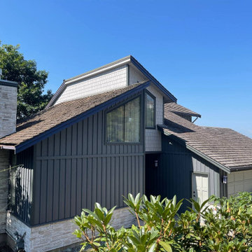Siding Installation - James Hardie Board and Batten in Midnight Black