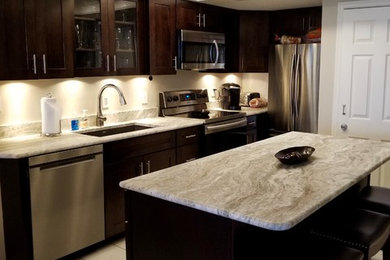 Inspiration for a transitional kitchen remodel in Other