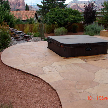 Landscape and Hardscape makeover of back yard area
