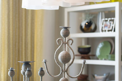 Inspiration for a contemporary dining room remodel in Dallas