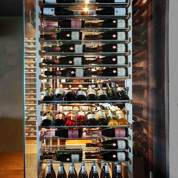 Millesime racks in the wine cellar -15-