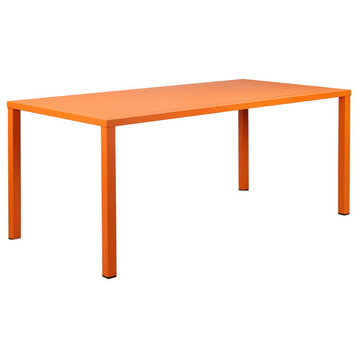 Miami Dining Table, Gray, Orange