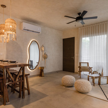 Open-Concept Dining & Living Area Design | Tulum