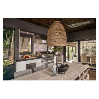 Lake Norman - indoor-outdoor living - Beach Style - Sunroom - Charlotte ...