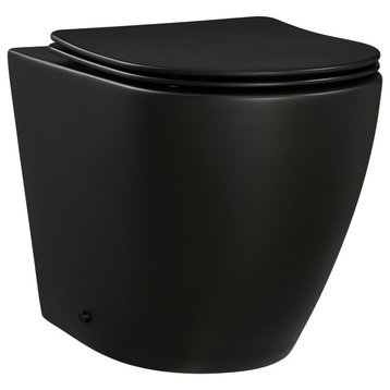 St. Tropez Back to Wall Toilet Bowl, Concealed Tank Not Included, Sm-Wt514mb