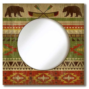 Suzanne Nicoll Lodge Camping Blanket Mirror Sign