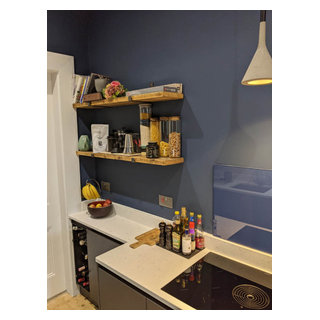 A Rustic Kitchen in a Modern Edinburgh Flat - Rustic - Kitchen ...