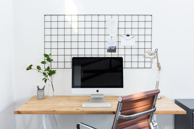 Home office - modern home office idea in Austin
