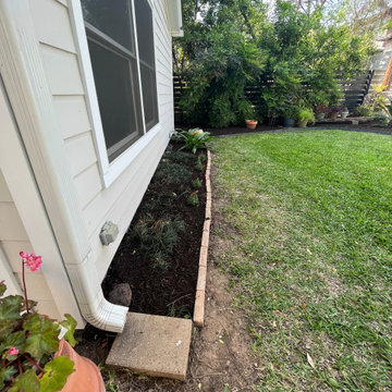 Curb Appeal: Irrigation Installation, Sod & Mulch Metal Edging