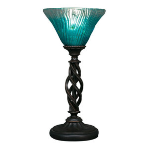 dark teal table lamp