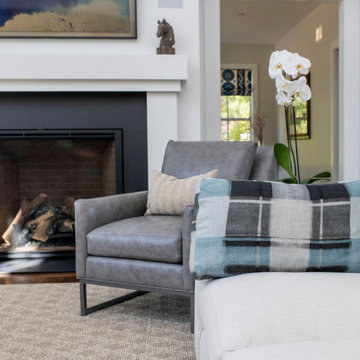 Clean,  modern living room