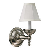 Ashton One Light Satin Nickel Sconce