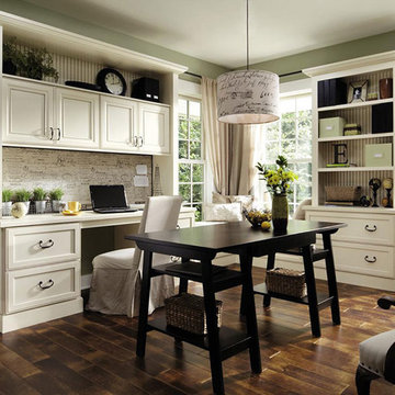 Painted Maple Office Cabinets