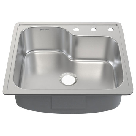 Ouvert 25"x22" Stainless Steel Single Basin Top-Mount Kitchen Sink