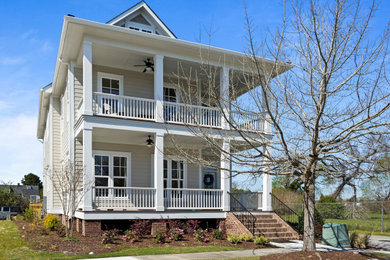 Beach style exterior home photo in Raleigh