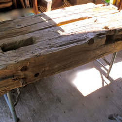 upcycled barnbeam bench - Indoor Benches