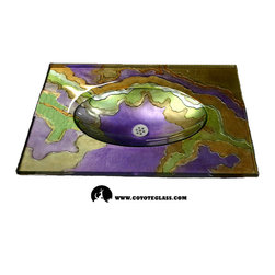coyote glass design - Glass Integral Sinks - Bathroom Sinks