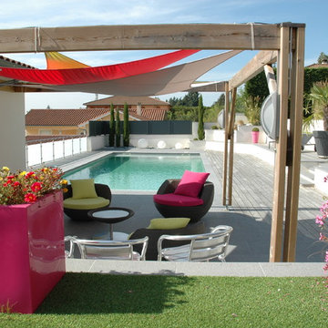 terrasse et piscine