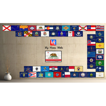 California State Flag Canvas Print, 28"x37"