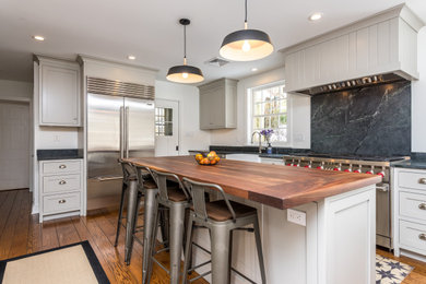 Example of a country kitchen design in Philadelphia