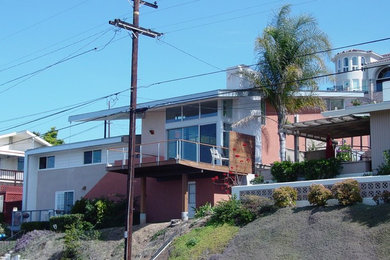 Example of a trendy exterior home design in San Diego