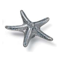 Oceana Cabinet Knob - Starfish Silverado Laurey 56760 - Cabinet And Drawer Knobs