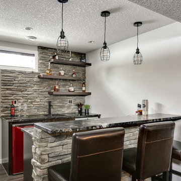 Douglasbank - Lavish Craftsman Kitchen, Wetbar and Basement Development