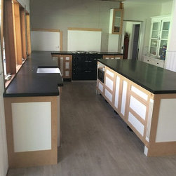 Black Honed Granite benchtop - Kitchen Benchtops