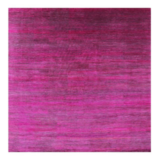 11' Square Super Savannah Gabbeh Hand Knotted Wool & Silk Rug - Q18860 ...