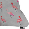 Hello Sayang Flaming Flamingo Outdoor Throw Pillow, 18"x18"