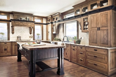 Photo of a country kitchen in Calgary.