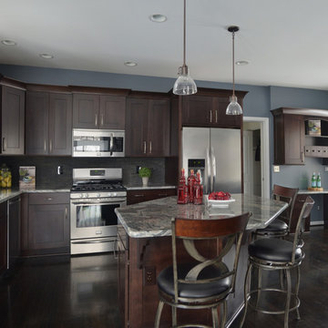 Stylish Espresso Stained Kitchen