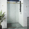 VIGO Elan E-class 60" x 76" Frameless Sliding Shower Door, Matte Gold