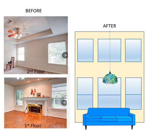 Expanding Ceiling Height In Living Room To Make 2 Story Expanding Ceiling Height In Living Room