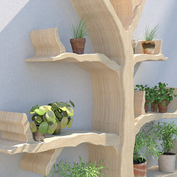 The Outdoor Wiltshire Oak Tree Shelf