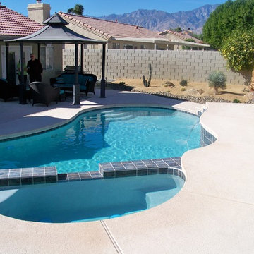 New Cathedral City Pool/Spa with Water Features & Fiber Optic Lighting