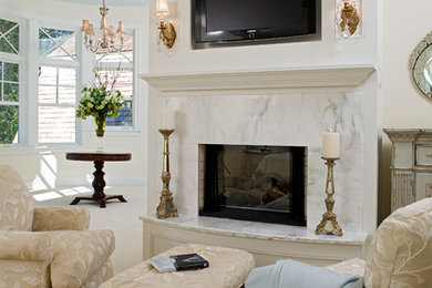 Example of a classic living room design in Minneapolis