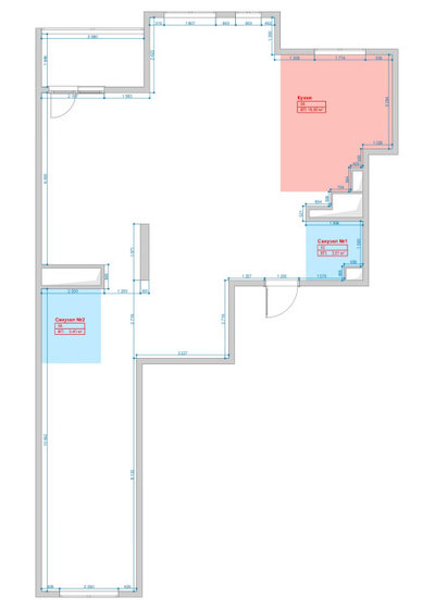 Поиск планировки: 3 варианта "Геометричной" квартиры
