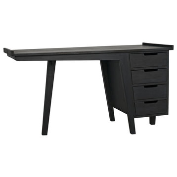 Kennedy Desk - Charcoal Black