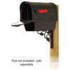Floral Mailbox With Newspaper Tube & Floral Front Mailbox Mounting Bracket