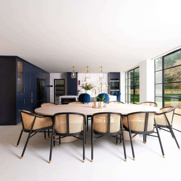 Blue Classic Kitchen in Wheathampstead